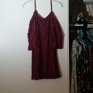Red Cold Shoulder Miami dress